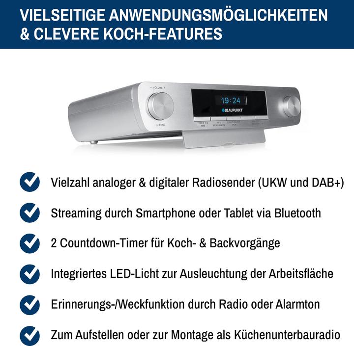Produktbild Blaupunkt DAB+ Küchenradio mit Bluetooth | KRD 30