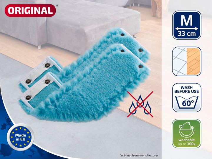 Produktbild Leifheit Wischbezug CLEAN TWIST M / Combi M static plus 2er Set (2 Stk.)