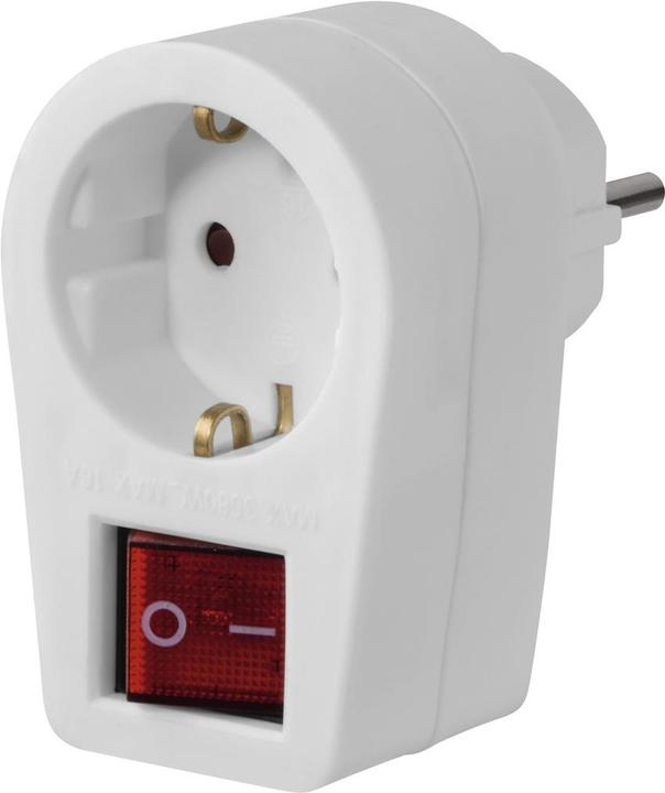 Actual product image Hama 00137260 Interior 1AC outlet(s) Red (1 x)