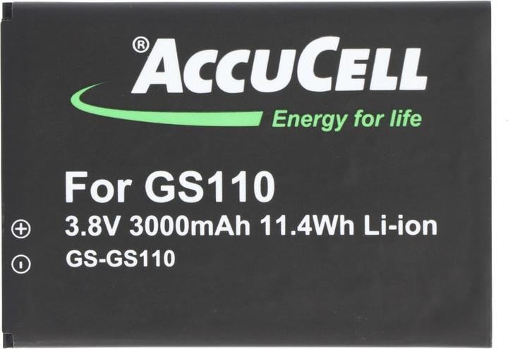Immagine prodotto AccuCell Akku passend für Gigaset GS110 Li-ion 3.8V 3000mAh 11.4Wh