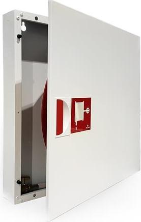 Produktbild Noha Norway Noha Typ 3, Feuerlöschschrank, 30 Meter x 25mm Schlauch, Schlauchwinde ist an der Schranktür montier
