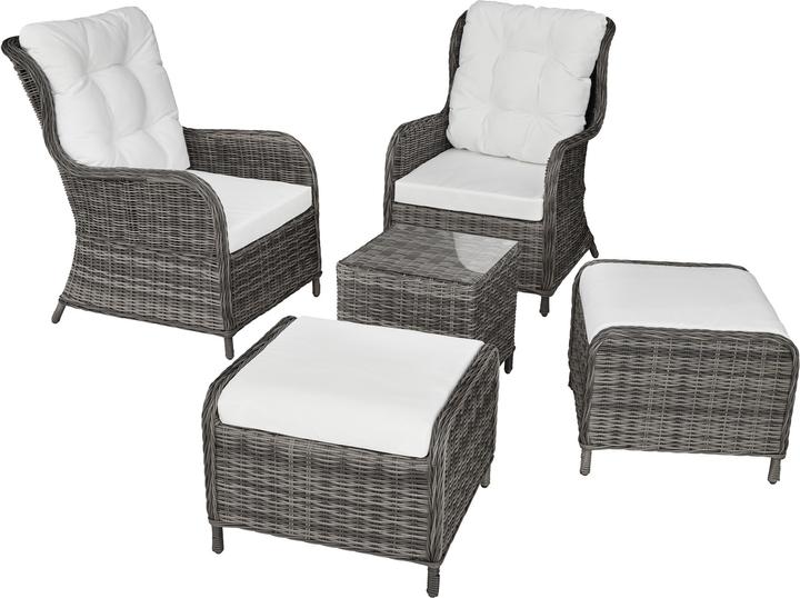 Produktbild tectake Aluminium Rattan Sitzgruppe Benissa