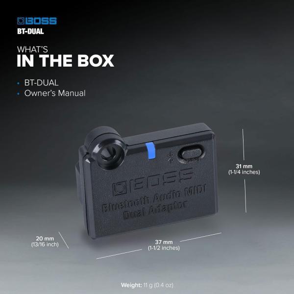 Produktbild BOSS (Electronics) BT-DUAL Bluetooth Audio MIDI Dual Adapter