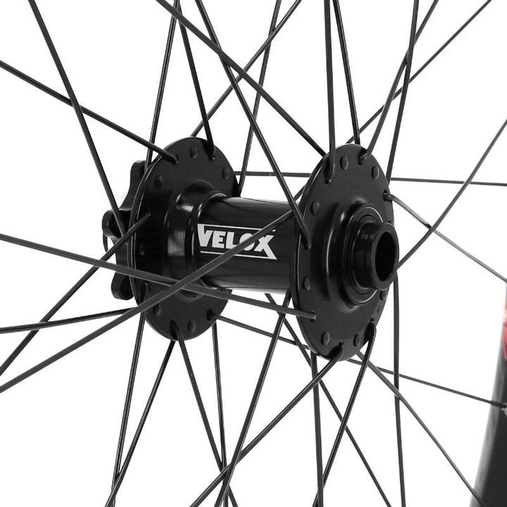Produktbild Velox laufrad mtb disc vorderrad nabe lager disc 6 loch (tubeless und tubetype kompatibel) für steckachse (Vorderrad, 27.5")