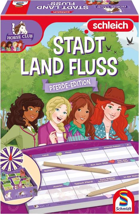 Schmidt Spiele Schleich, Horse Club, Stadt, Land, Fluss® 40649 (Deutsch)