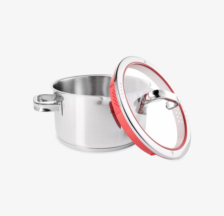 Image du produit WMF Marmite à induction 16cm couvercle en verre 1,9l Function4 acier inoxydable 18/10 (16 cm, Casserole, Acier inoxydable)