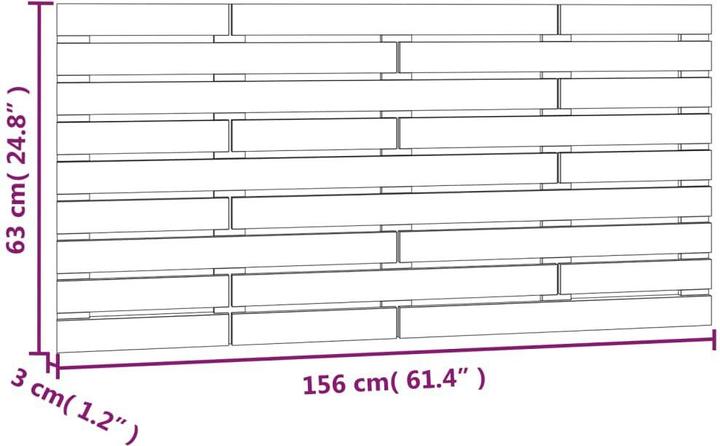Actual product image VidaXL Oksiutka (156 x 3 x 63 cm)
