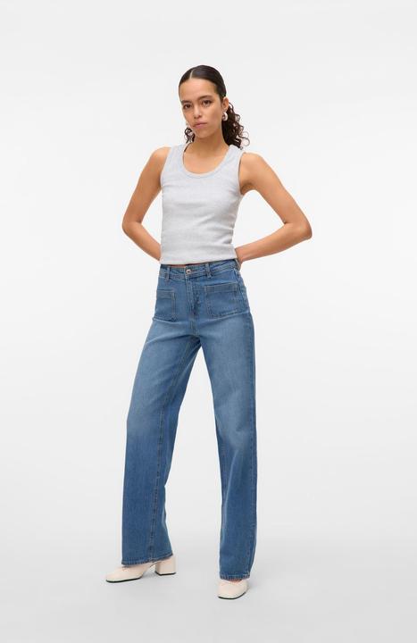 Immagine prodotto Vero Moda VMTESSA Hohe Taille Weiter Beinschnitt Jeans Weit geschnitten (26)