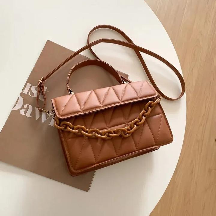 Image du produit Only-Bags.Store Square Plaid Kleine Handtaschen Crossbody Taschen, Kette Umhängetasche für Reisen