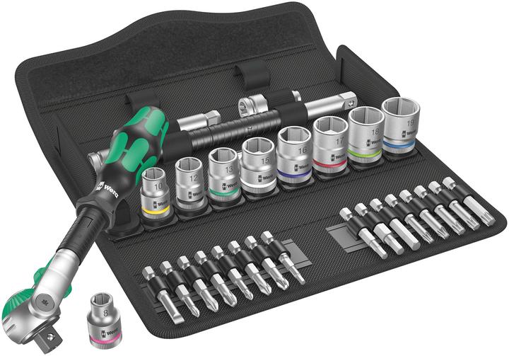 Actual product image Wera 8100 SB 6 Zyklop Speed Ratchet Set (13 mm, 16 mm, 10 mm, 8 mm, 12 mm, 15 mm)