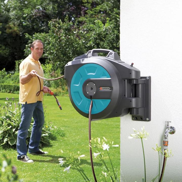 Actual product image Gardena Wall-mounted hose box 35 Roll-up (35 m)