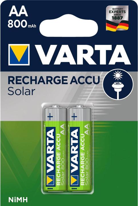 Immagine prodotto Varta Recharge Accu Solar (2 pz., AA, 800 mAh)