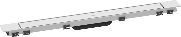 hansgrohe RainDrain Match Plus Fertigset Duschrinne 800, höhenverstellbarer Rahmen, 56215 (982 mm)