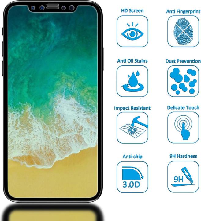 Produktbild Nalia Schutzglas (1 Stück, Apple iPhone X)