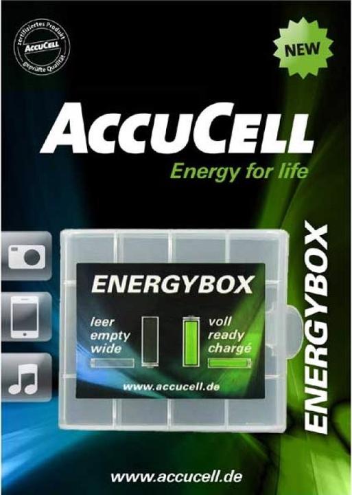 Produktbild Panasonic Akku Eneloop Kombipack mit 4x AA und AAA Akkus und 2 AccuCell Akkuboxen Gratis (4 Stk., AA, AAA)