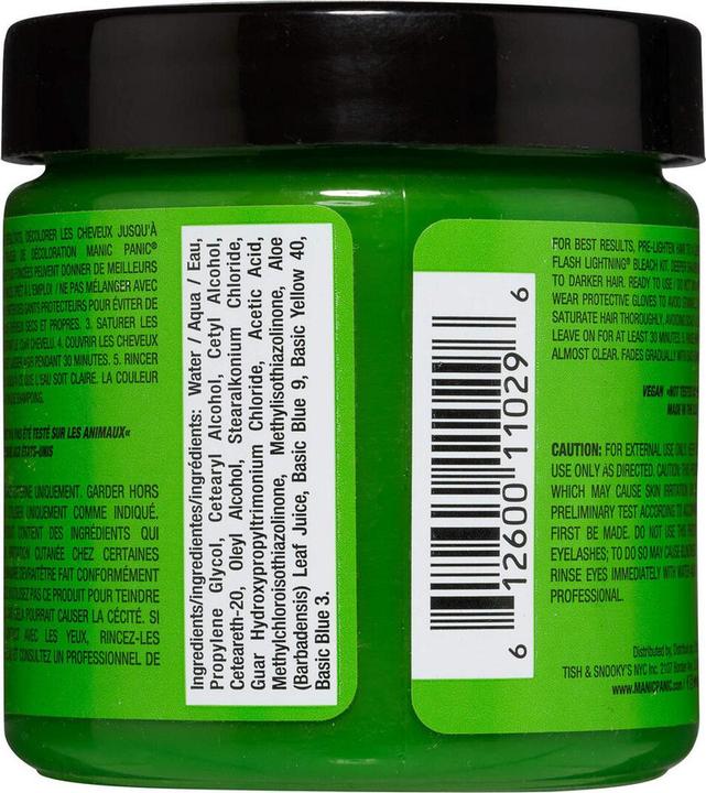 Immagine prodotto Skybound Electric Lizard Classic Creme Vegan Cruelty Free Verde Tintura Semipermanente per Capelli 118ml (Lucertola elettrica)