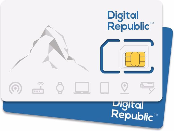 Produktbild Digital Republic SIM-Karte Unlimitiert Internet für 30 Tage - Medium Speed (30 Tage unlimitiert 10 Mbit/s)