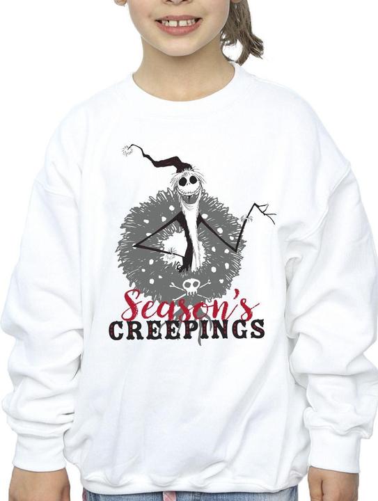 Produktbild Disney The Nightmare Before Christmas Seasons Creepings Wreath Sweatshirt Mädchen (152, 158)