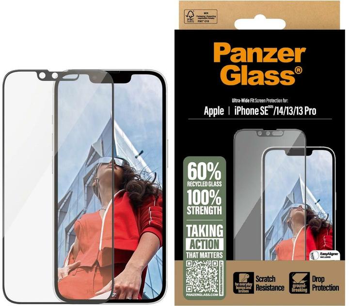 Produktbild PanzerGlass Displayschutz (1 Stück, Apple iPhone 14, Apple iPhone 13 Pro, Apple iPhone 13, Apple iPhone 16e, Apple iPhone SE)