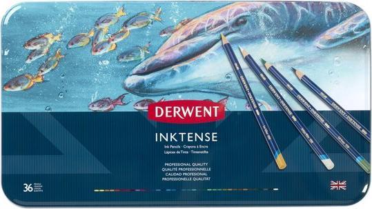 Image du produit Derwent Crayons aquarelle permanents Inktense (Multicolore, multicolore, 36 x)