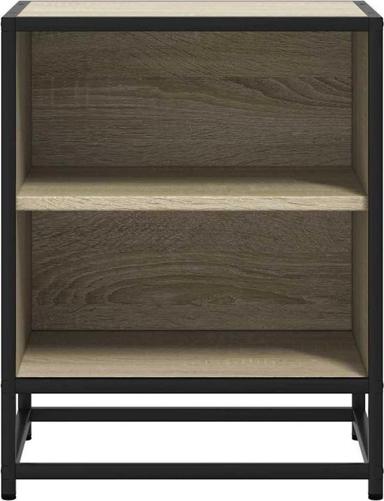 Produktbild VidaXL Nachttische 2 Stk. Sonoma-Eiche 40x31x50cm Holzwerkstoff Metall (40 x 31 x 50 cm)