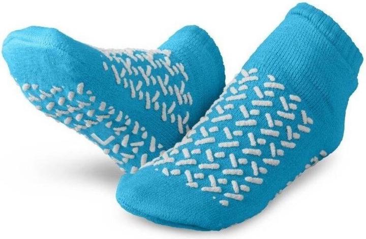 Actual product image Ally Clock Double-sided non-slip socks - size 36-38 (blue) (36 - 38)