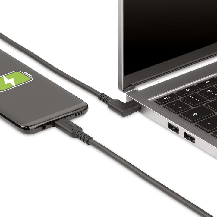 Actual product image StarTech Rugged Right Angle USB-C Cable (0.50 m, USB 3.2 Gen 2, 10 W)