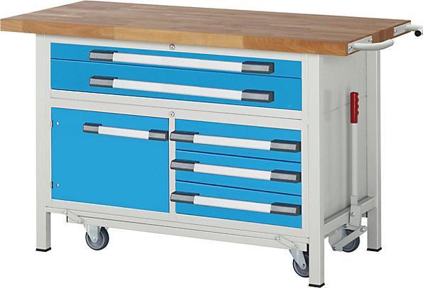 Image du produit eurokraft pro Établi mobile à châssis escamotable (150 cm, 70 cm)