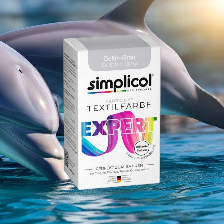 Actual product image Simplicol Textilfarbe expert (Dolphin gray, 150 ml)