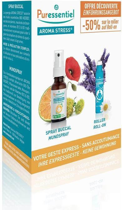 Puressentiel Stress Box Roll-on + Mundspray (Mundspray)