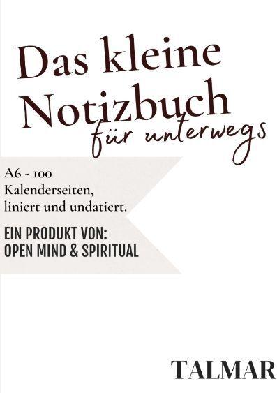 Actual product image Das kleine Notizbuch für unterwegs (A6, Hardcover)