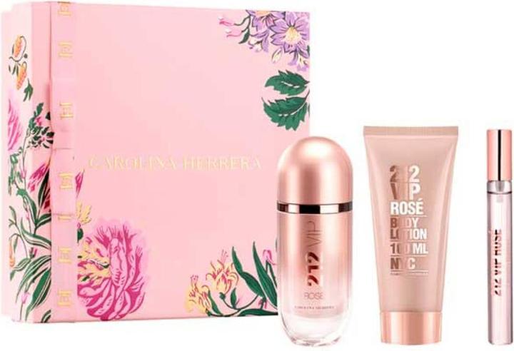 Immagine prodotto Carolina Herrera 212 Vip Rose Eau De Perfume Spray 80ml Set 3 Pezzi (Set profumo)
