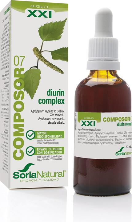 Immagine prodotto Soria Natural Composor 07 Diurin Complex S XXI 50ml (Latte corpo, 50 ml)