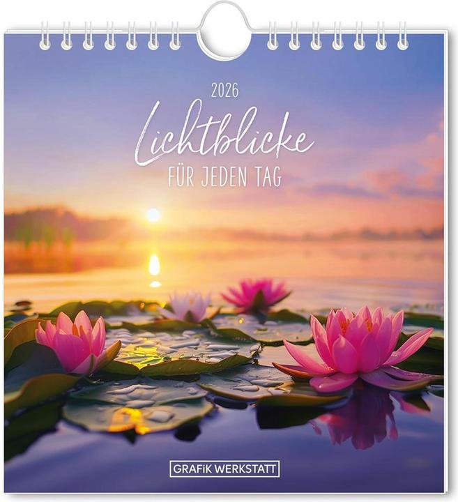 Postkartenkalender 2026 Lichtblicke (16 x 17 cm, Harter Einband, Deutsch)