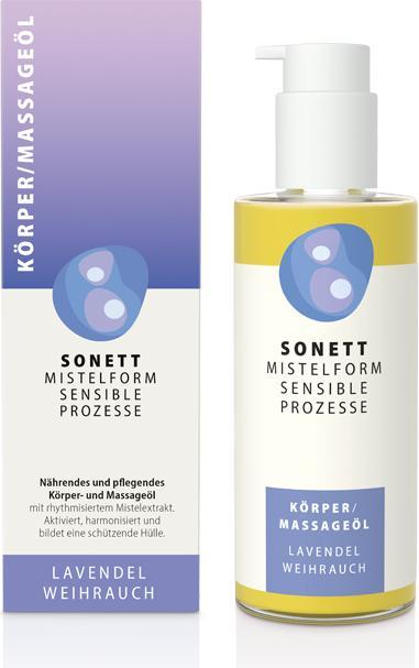 Produktbild Sonett Mistelform Massageöl Lavendel-Weihrauch (145 ml)