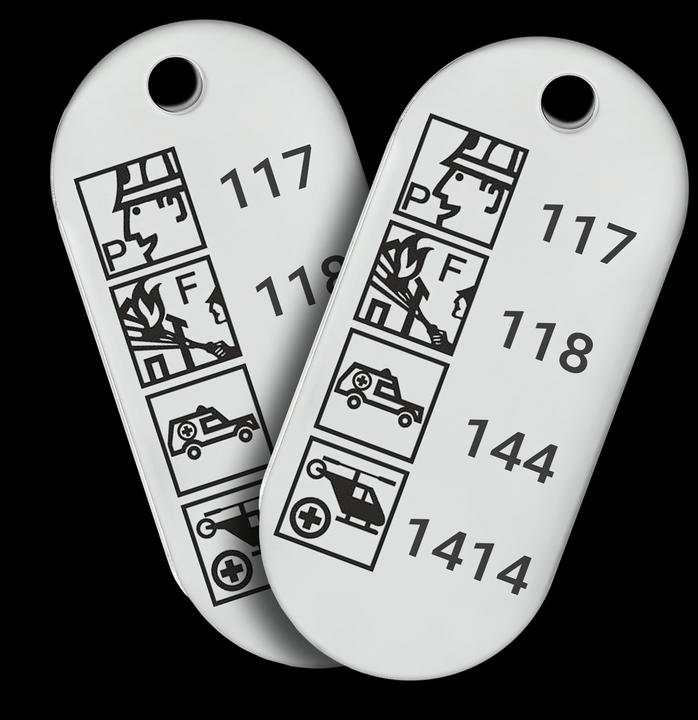 Actual product image Schlüsselfundstelle Schweiz Key Finder Tag - Set of 2