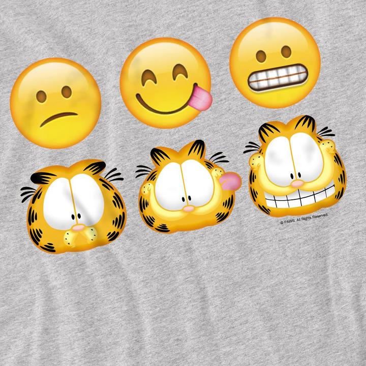 Immagine prodotto Garfield Maglietta Emoji Uomo (4XL)