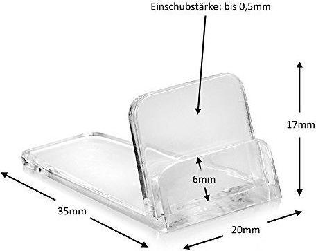 Produktbild Acryl Haus 100 Stück Preisschildhalter