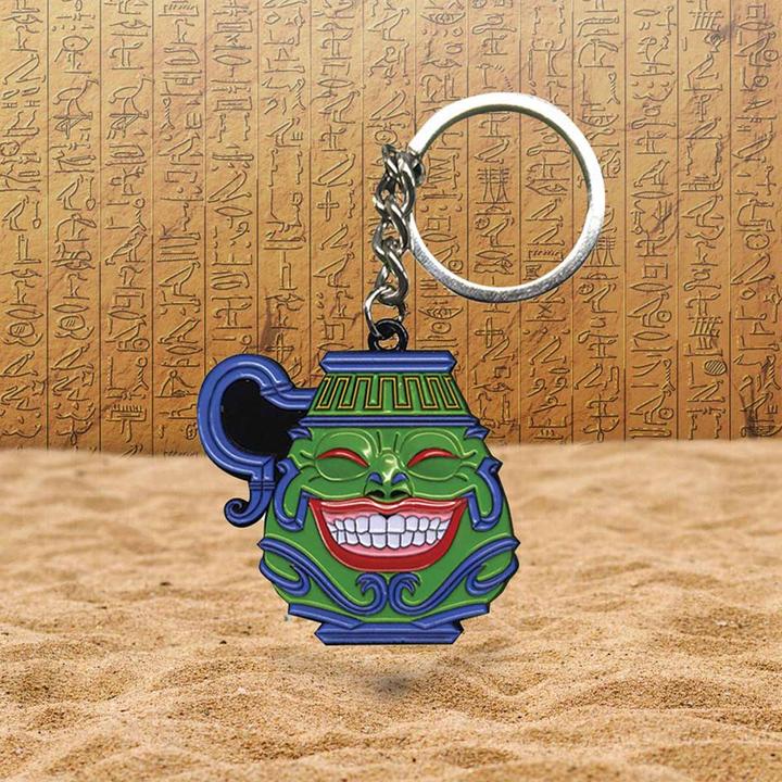 Actual product image Fanattik Yu-Gi-Oh! Metal Keychain Pot of Greed Limited Edition