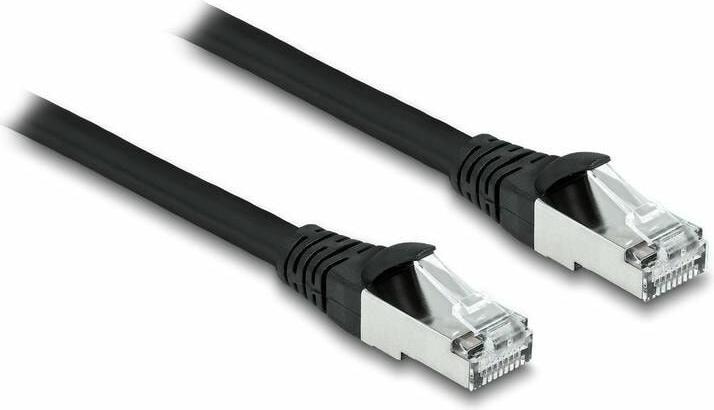 Produktbild Delock RJ45 Netzwerkkabel Cat.6A S/FTP PUR Outdoor 0,5 m schwarz (S/FTP, CAT6a, 0.50 m)