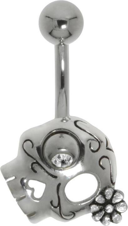 Immagine prodotto Bijouteria Piercing ventre (Email, Acciaio chirurgico 316L, Vetro (di orologio), Argento 925)