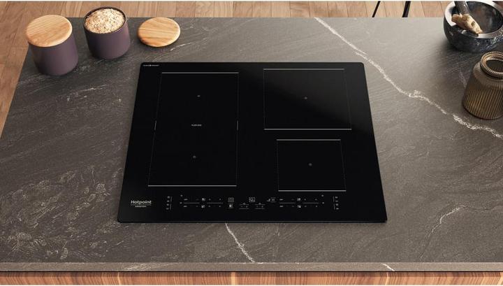 Actual product image Hotpoint HB 4860C CPNE Black Built-in 59 cm Induction hob 4 Cooker(s)