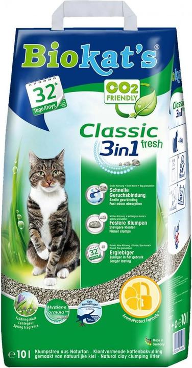 Biokat's Katzenstreu Biokats Classic fresh 3in1 18 l (Parfümiert, Klumpend, 17.95 kg)