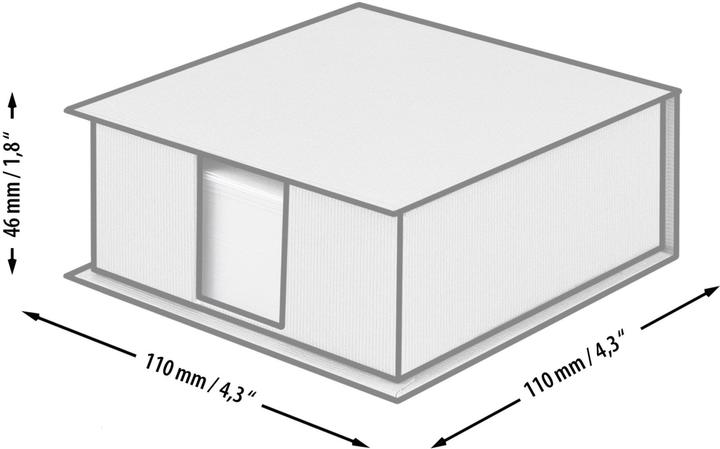 Actual product image Rössler Note dispenser S.O.H.O. 11 x 4.6 x 11 cm, Sage (11 x 11 x 4.5 cm)
