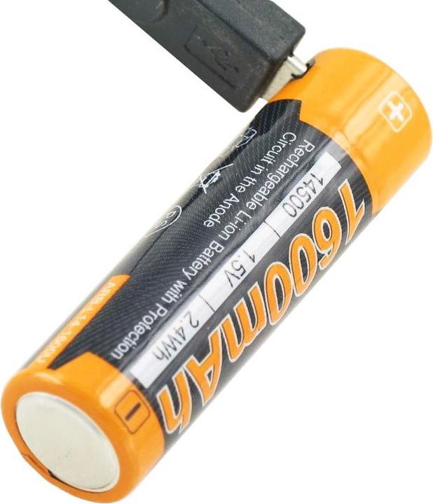 Actual product image Fenix AA LR6 rechargeable battery