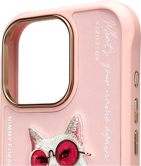 Produktbild Nimmy case iPhone 16 Pro 6.3" pink Glasses Cool Cat (Apple iPhone 16 Pro)