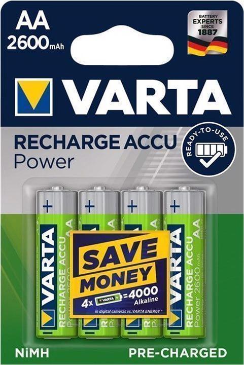 Actual product image Varta Akku Ready2Use Mignon AA, 4er Pack inklusive AccuCell Akkubox (4 pcs., AA, 2600 mAh)
