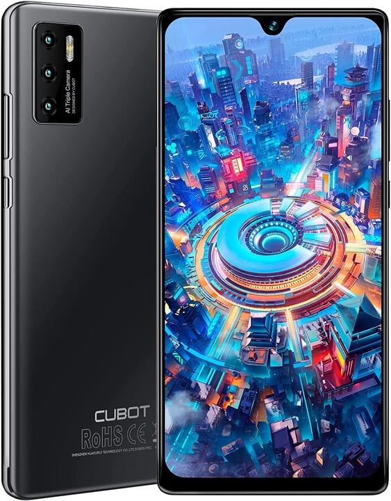 Produktbild Cubot P50 (Dual Sim - 6.217", 128 GB, 6 GO RAM) Schwarz (128 GB, Schwarz, 6.20", Hybrid Dual SIM, 12 Mpx)