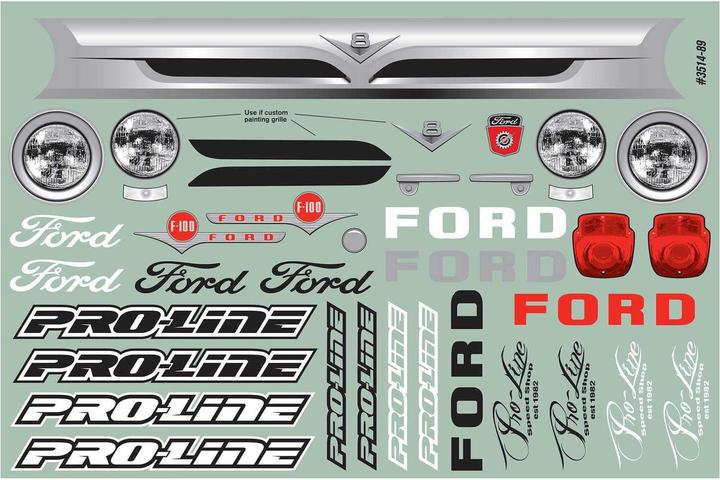 Immagine prodotto Proline Carrozzeria Ford F-100 1956 non verniciata, 1:10