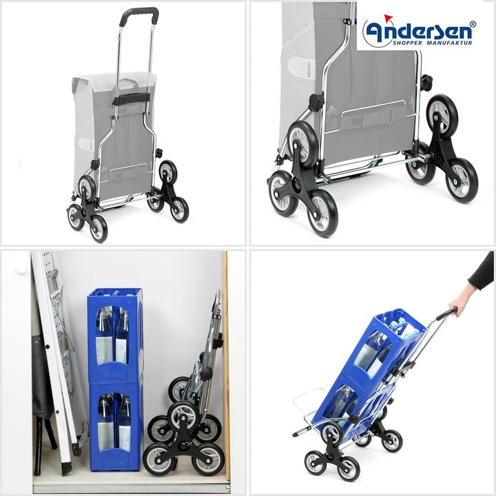 Actual product image Andersen Royal Shopper - Einkaufstrolley mit Treppensteiger und Kühlfach